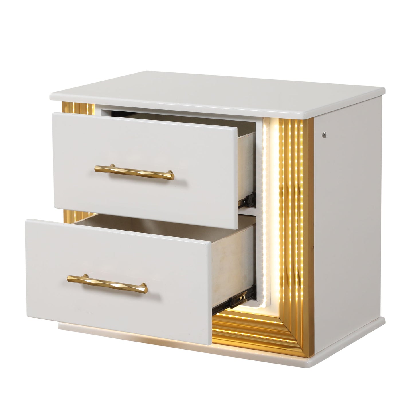 Obsession - 2 Drawer Nightstand - White