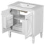 Double Sink Bathroom Vanity Set With Wall Mount Mirror Cabinet