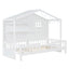 House Bed With Shelves, Window And Sparkling Light Strip On The Roof