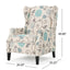 Westeros Wing Back Fabric Upholstered Recliner