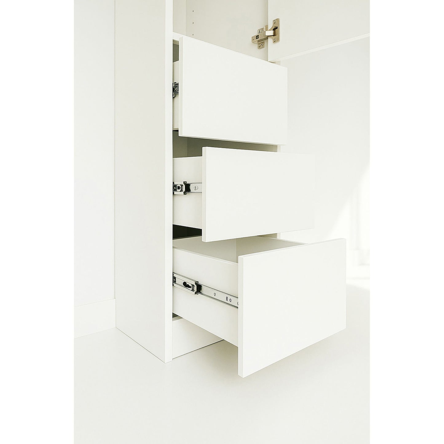 Elise - Modular Closet System & Mirror - White