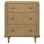 3 Drawer Nightstand With USB Ports - Brown
