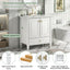 Freestanding Vanity With 1 Drawer & 2 Soft Close Doors With Door Mounted Storage