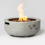 Propane Gas Fire Pit Bowl, 40000 Btu, Round For Outside - Gray