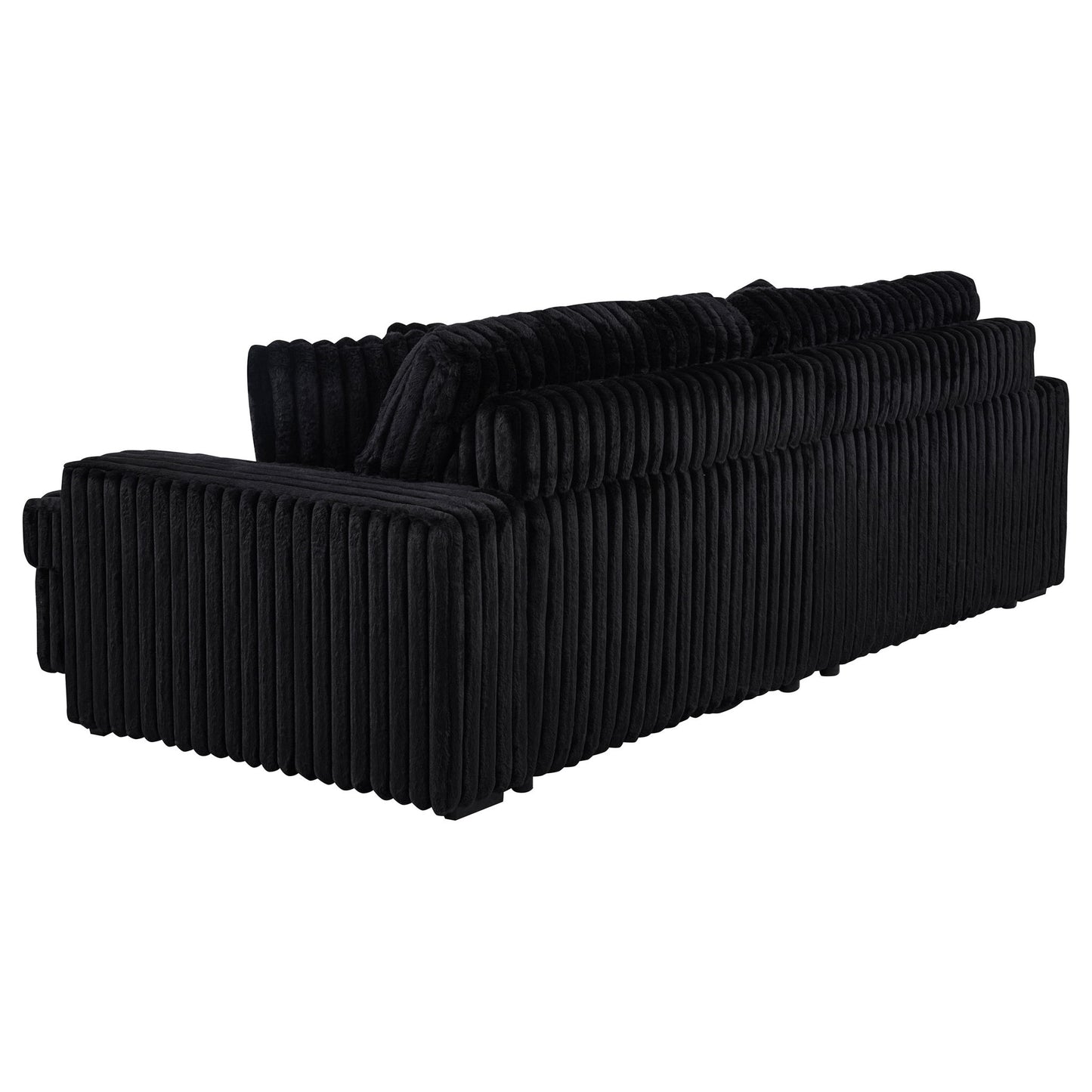 Clifford - Upholstered Dual Power Chaise Sofa - Black