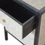 Nightstand, 3 Drawer - Black