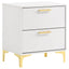Karena - 2 Drawer Rectangular Nightstand - White