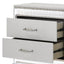 Glam - 2 Drawer Nightstand With LED Lighting - White