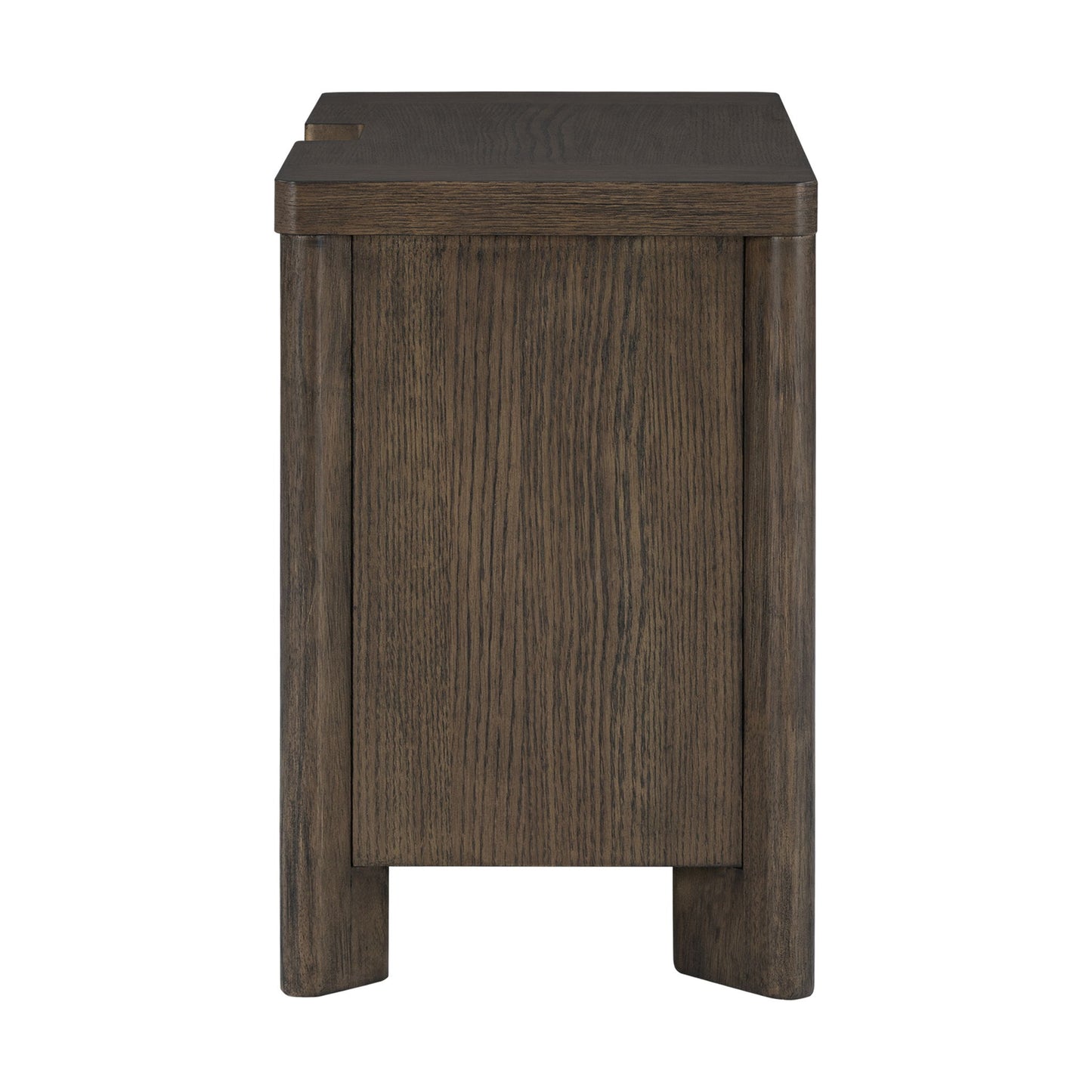 3 Drawer Nightstand With USB - Dark Oak