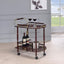 2 Shelf Serving Cart - Brown