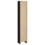 Rectangular Bookcase Tall Slim Storage With 9 Shelves - Brown