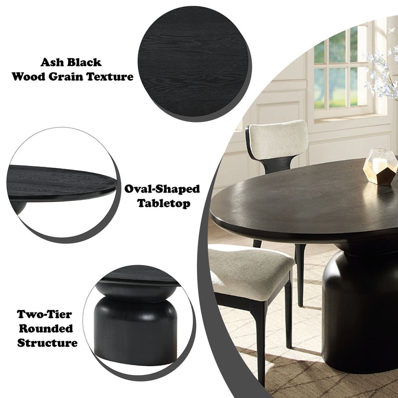 Marioly - Mesa de comedor - Negro