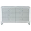 Arabesque - 6 Drawer Dresser - Silver