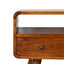 Solid Wood Curved Media Unit