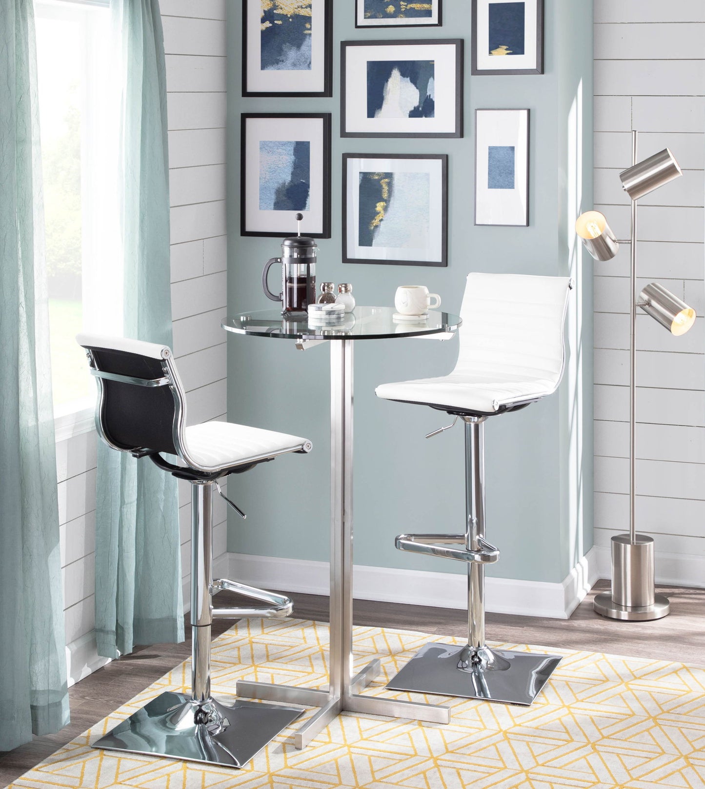 Masters - Contemporary Adjustable Barstool With Swivel