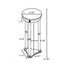 Elna - Accent Side Table With Round Top Plant Stand - Brown