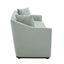 3 Seater Sofa With Wrap Around Armrests And Throw Pillows