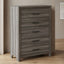 Denver - 5 Drawer Chest - Gray
