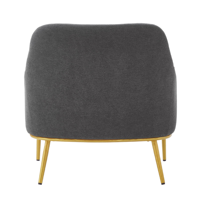 Modern Elegance Accent Chair With Curved Backrest