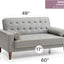 Contemporary Loveseat For Two