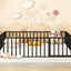 Metal Floor Bed Frame With Fence And Door