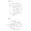Elsa - 2 Toned Nightstand With Bar Handle And Spacious Drawers