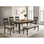 Kavita - Upholstered Dining Bench - Charcoal
