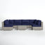 Seating Set With Cushions Handcrafted Wicker Design
