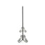 Minimalist Single Panel Iron Fireplace Screen With Diamond Design