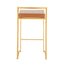 Fuji - Contemporary / Glam Design Counter Stool (Set of 2)