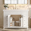 Bathroom Vanity & Sink, 6 Soft Close Drawers & Double Doors - White