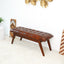 Maja - Bench - Cognac / Dark Brown