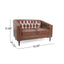 Sophisticated Loveseat With Diamond Stitched Detailing