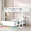 Full Over Full Bunk Bed With Desk