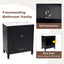 Vintage Style 30" Bathroom Vanity With Sink, Multi Functional Storage, Soft Closing Door - Black