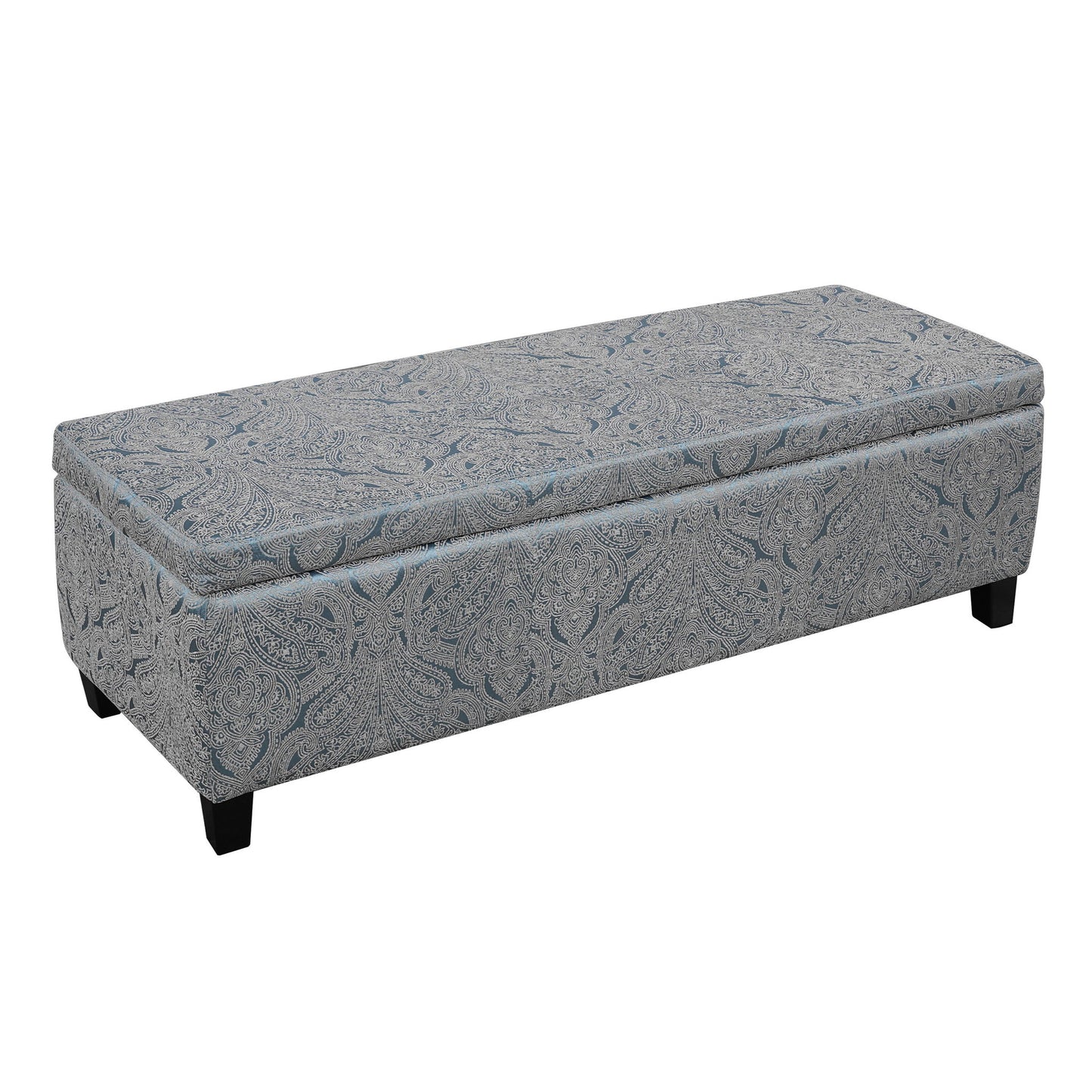 Indoor Storage Ottoman Bench With Hidden Storage - Pattern