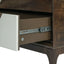 Japandi 2 Drawer Nightstand With Geometric Design