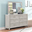 Fiona - Landscape Mirror - Mist Gray