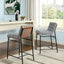 Lahni - 17" Boucle Fabric Counter Height Chair