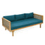 Claremont - 3 Seater Daybed Teak Acacia Wood Water Resistant Cushions
