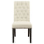 Tufted Rolled Backrest Side Chairs (Set of 2)