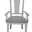 Katia - Arm Chair (Set of 2) - Light Gray / White