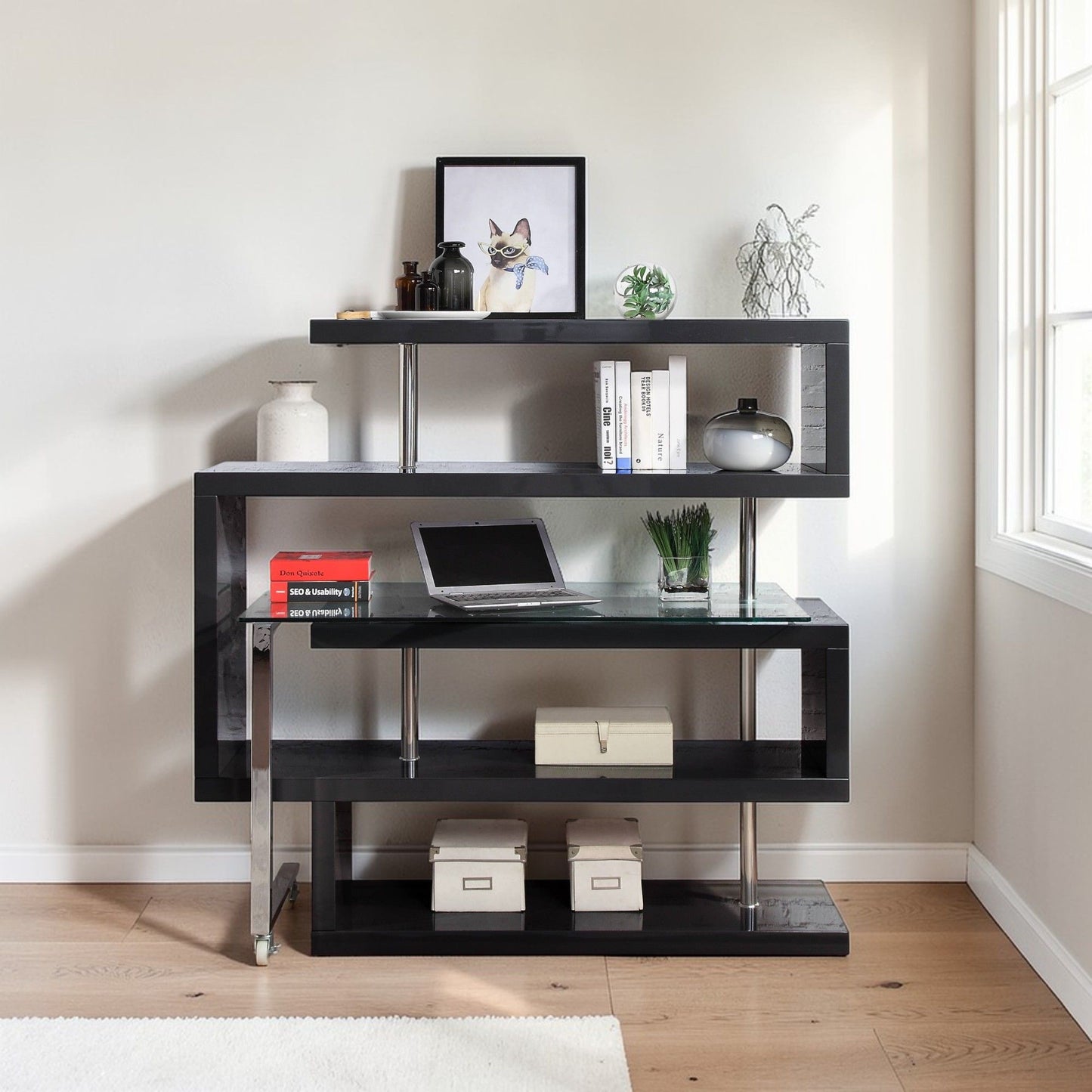 Buck II - Writing Desk & Bookshelf