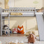 Loft Stairway Bed With 2 Drawers, Convertible Ladder And Slide