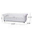 Chesterfield Style 3 Seater Sofa With Deep Button Tufting