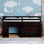 Loft Bed With Cabinet And Shelf
