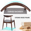 Dining Chairs With Ergonomic Backrest & Comfort Cushions (Set of 2)
