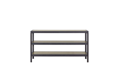 Console Table With Insets - Black