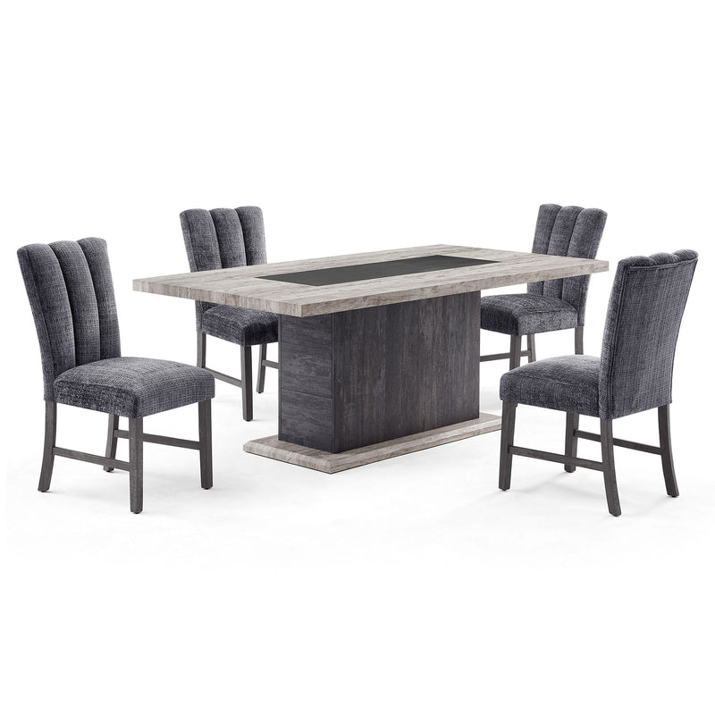 Dining Table, Fits Up To 6 People - Gray