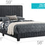 Channel Tufted Bed